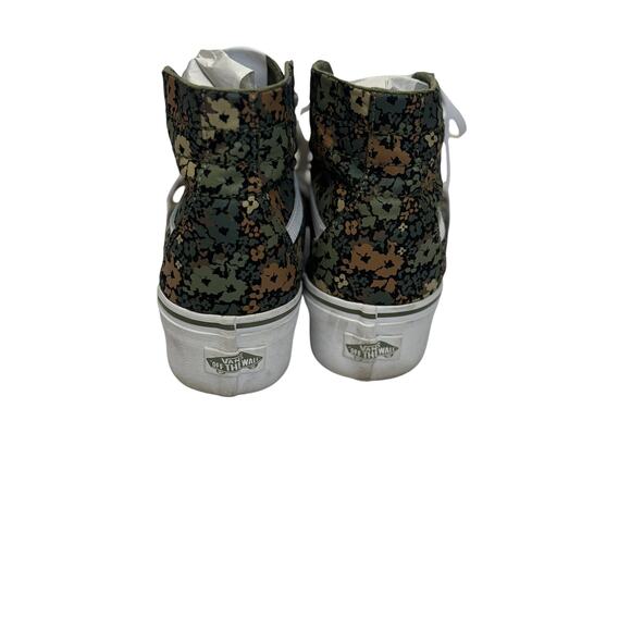 VANS Sk8-Hi Green Camo Floral Pattern Sneakers – M 8 / W9.5 - Picture 4 of 8
